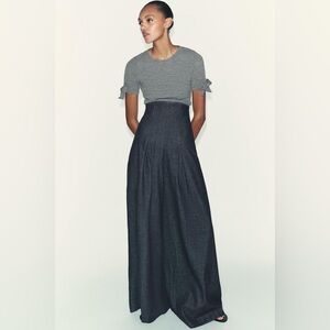 NWT Zara RIBBED KNIT SWEATER WITH BOWS